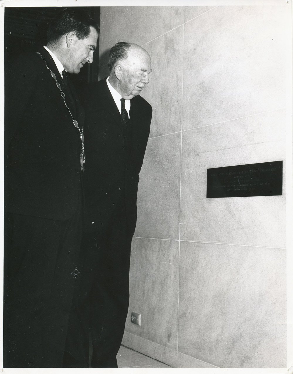 Opening of the Elizabeth Public Library