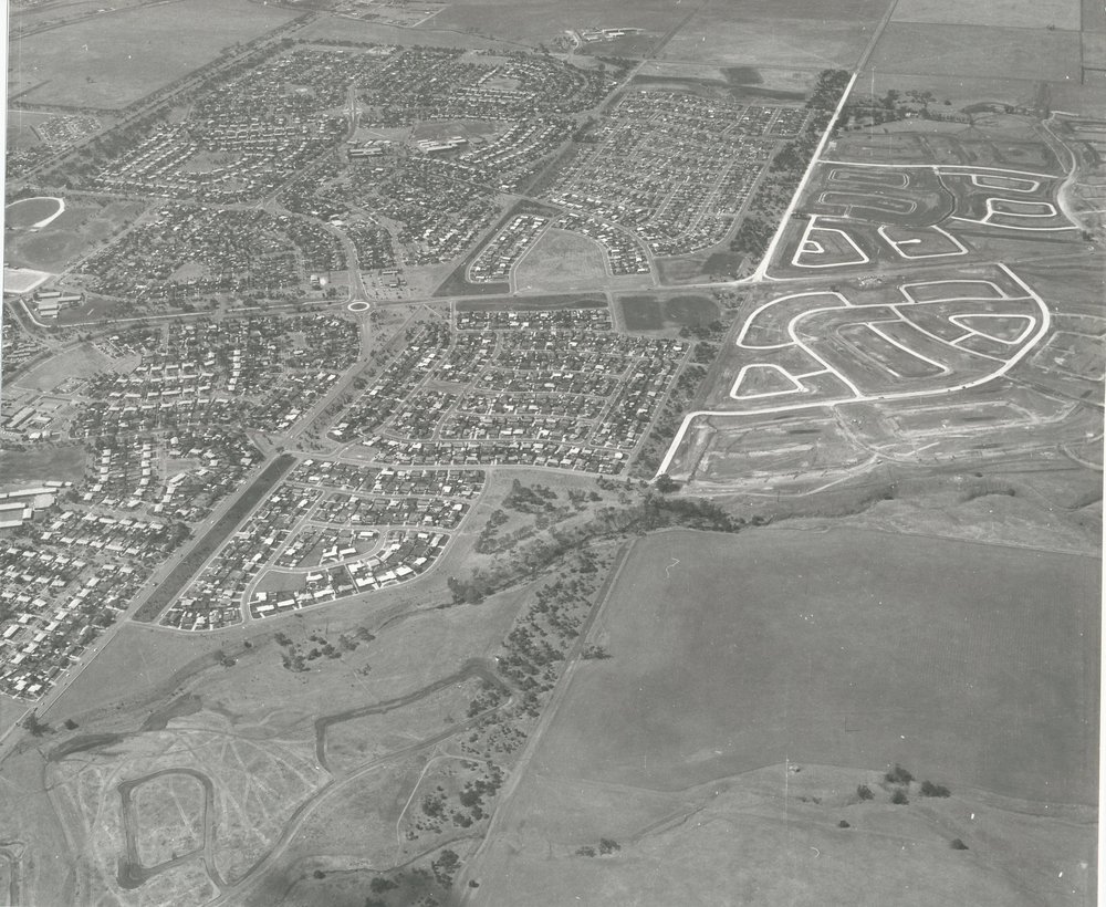 Aerial Photograph of Elizabeth Park &amp; Downs