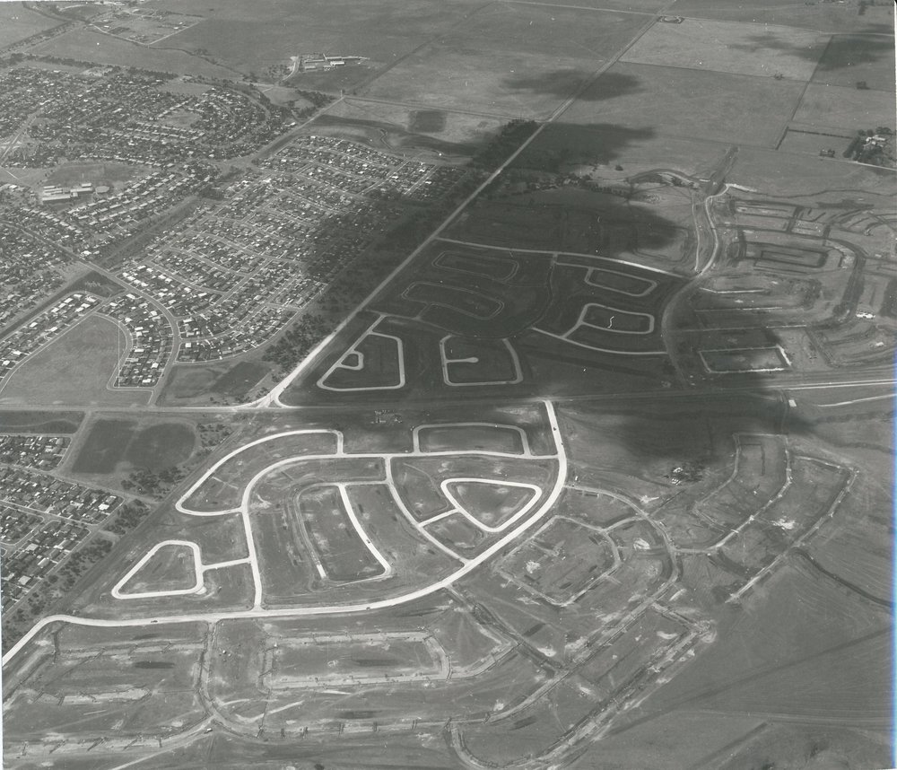 Aerial Photograph of Elizabeth Park &amp; Downs
