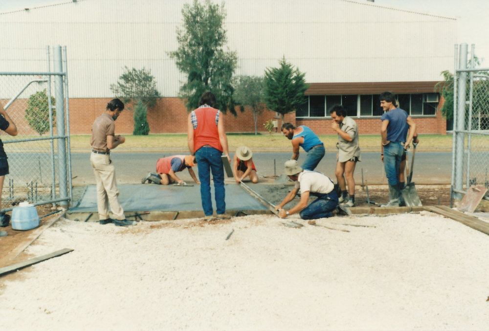 Driveway Being Cemented at Ramsay Park