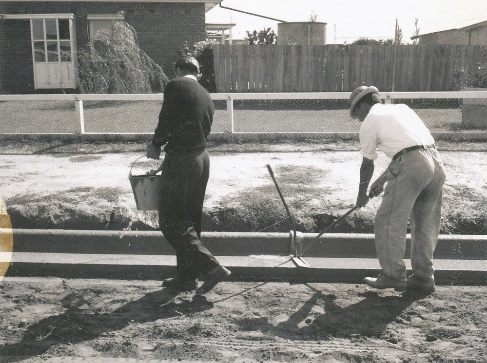 Roadworkers at Evanston Gardens