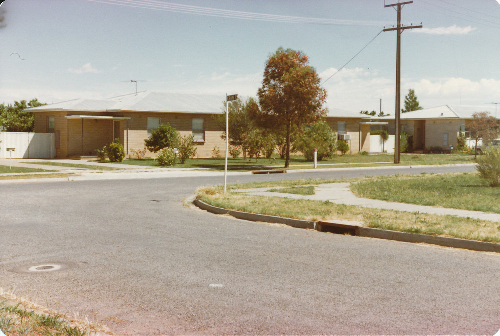 Intersection of Crabb Road and Tudor Crescent