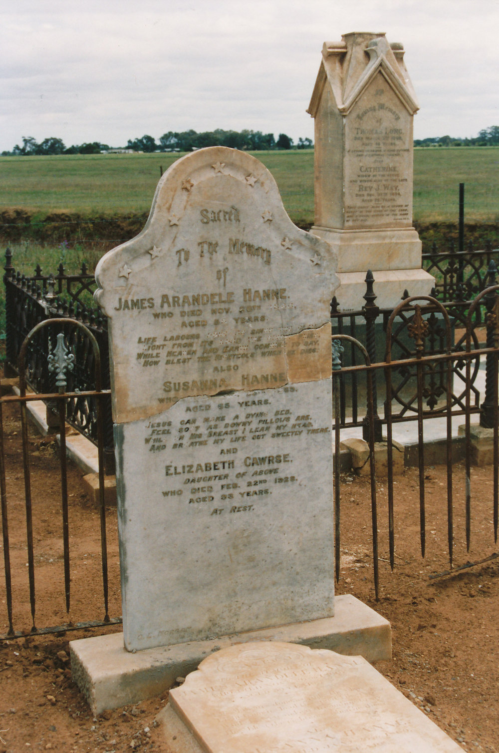 Zoar Cemetery - Hanne, Cawrse