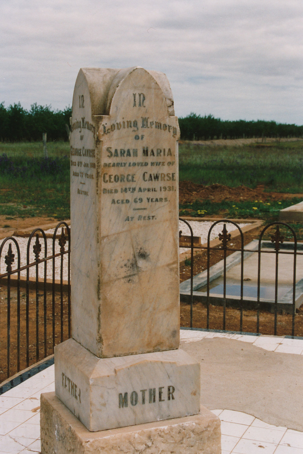 Zoar Cemetery - Cawrse