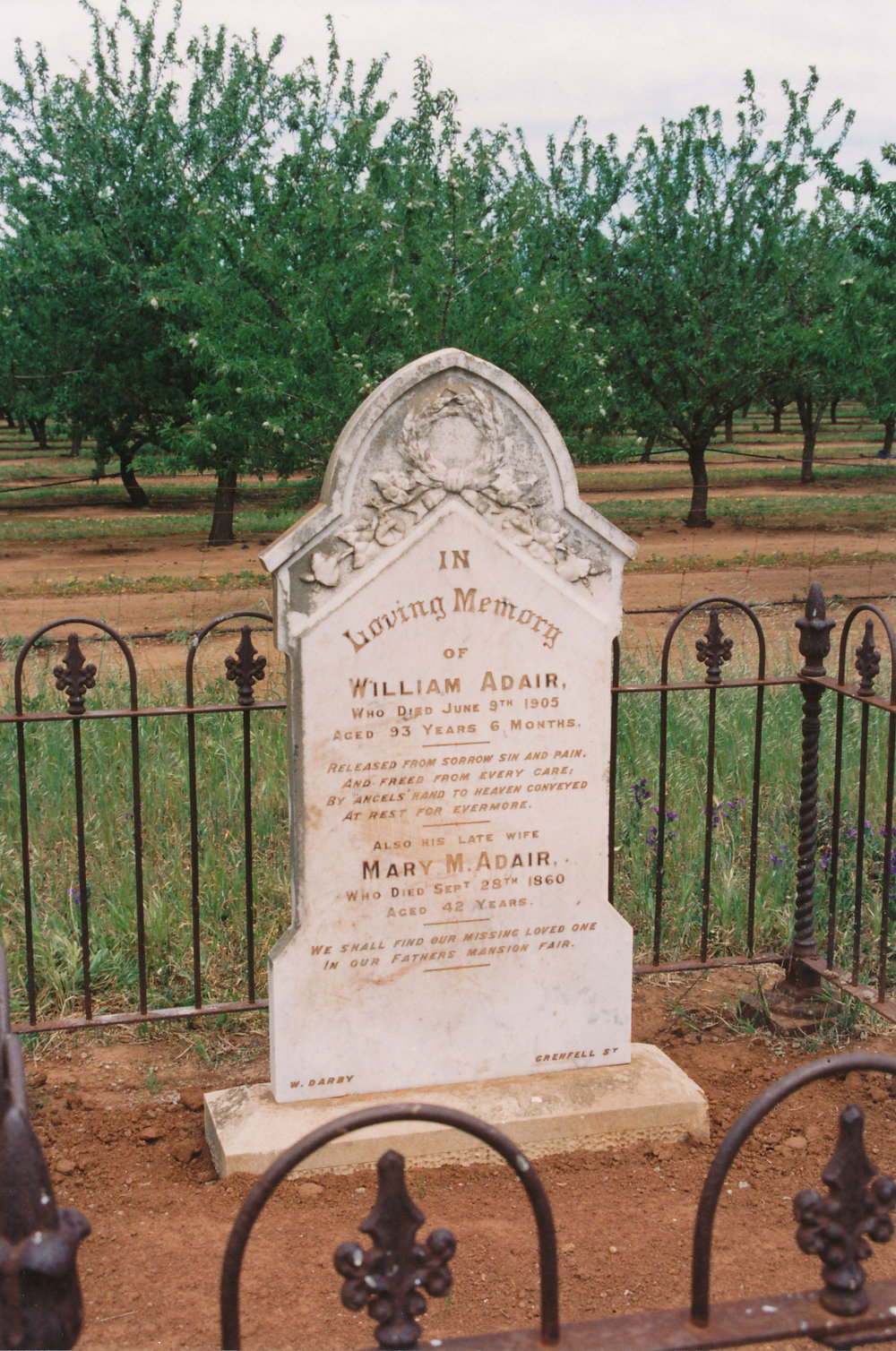 Zoar Cemetery: Adair