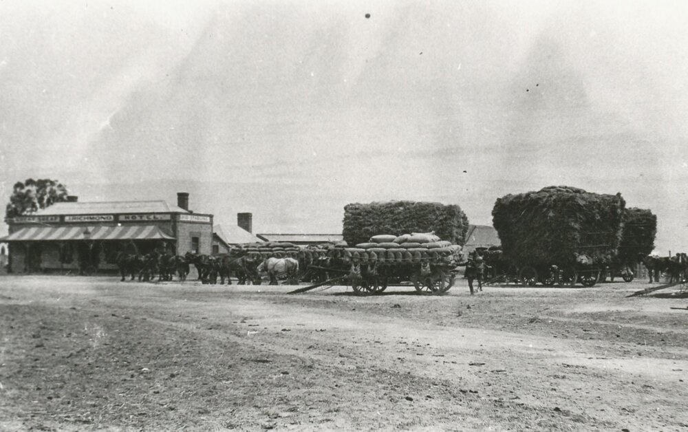Hay Outside Wheatsheaf Hotel