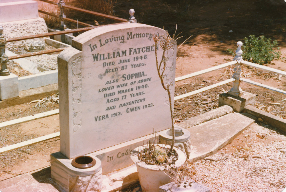 Angle Vale Cemetery: William &amp; Sophia Fatchen
