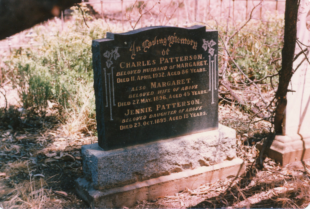 Angle Vale Cemetery: Patterson