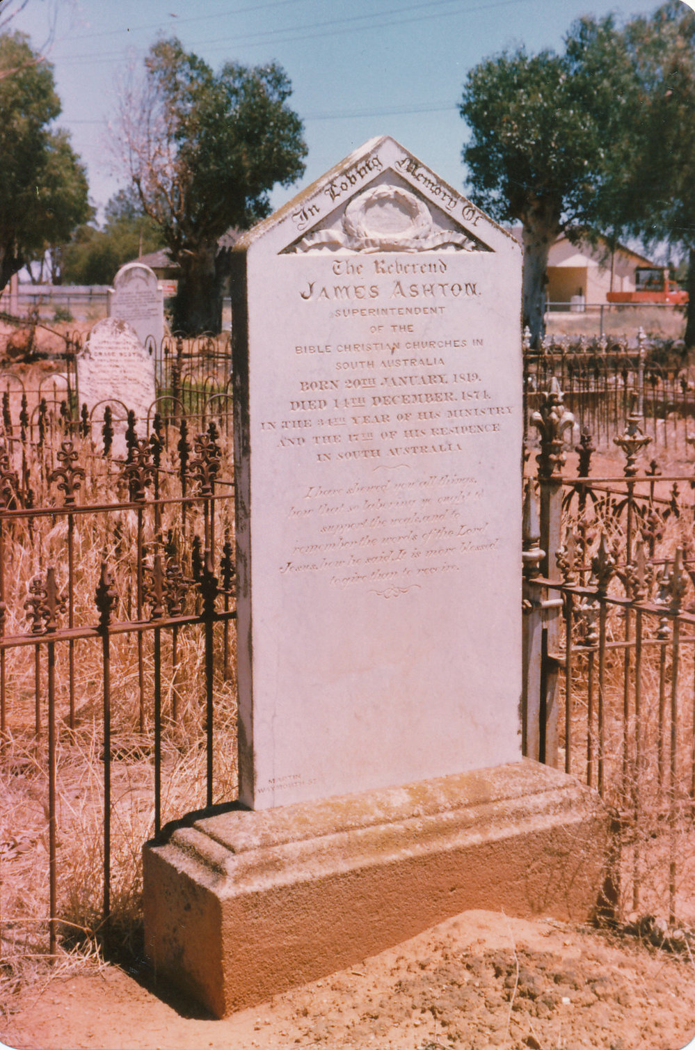 Angle Vale Cemetery: James Ashton