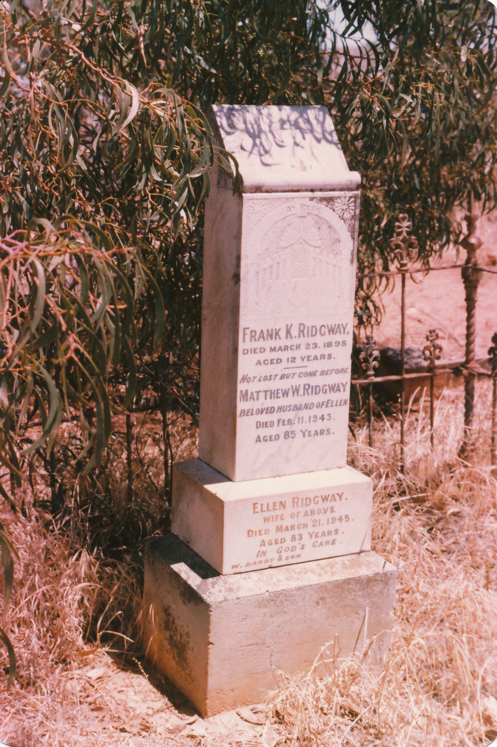 Angle Vale Cemetery: Ridgway