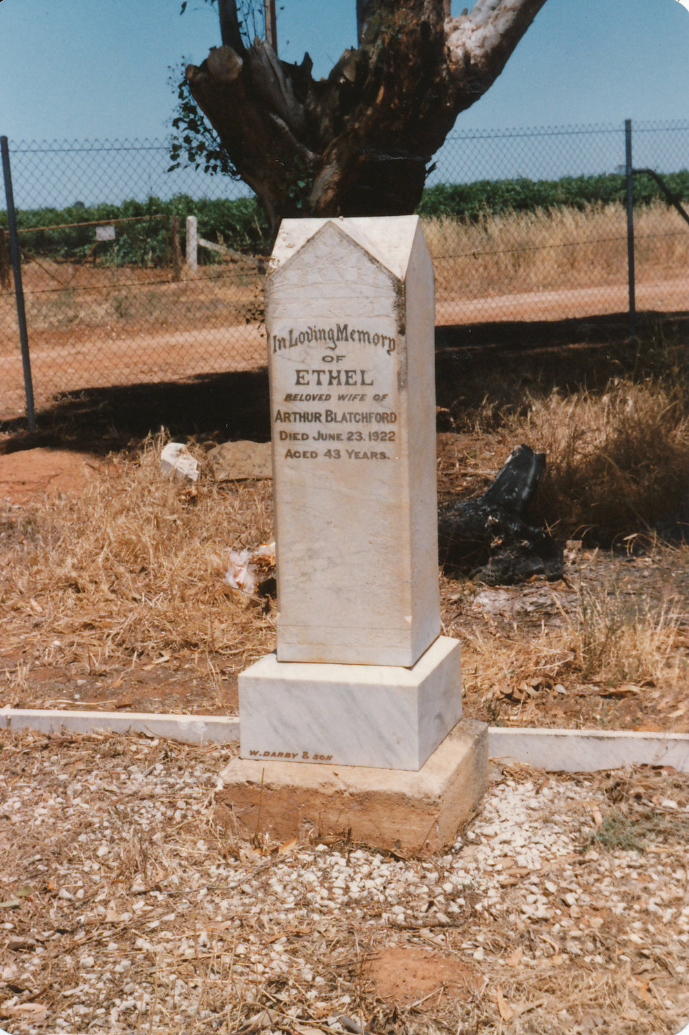 Angle Vale Cemetery: Ethel Blatchford
