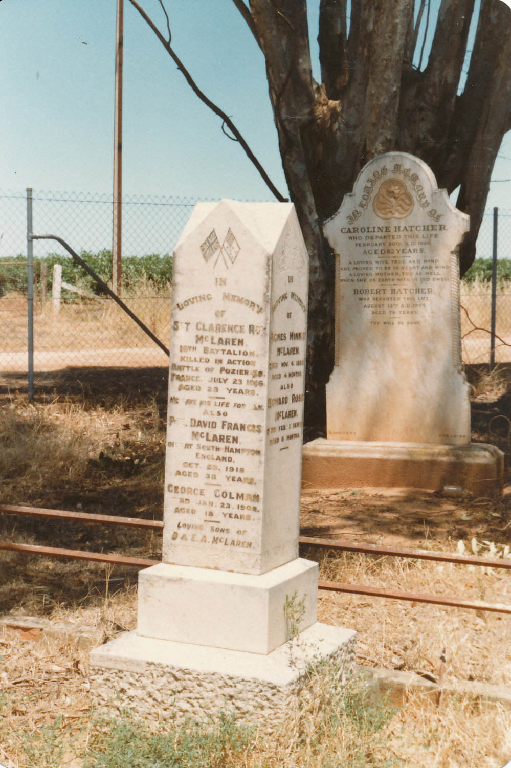 Angle Vale Cemetery: McLaren Plot