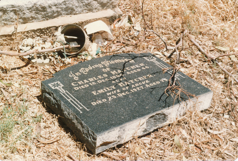 Angle Vale Cemetery: Charles and Emily Hatcher