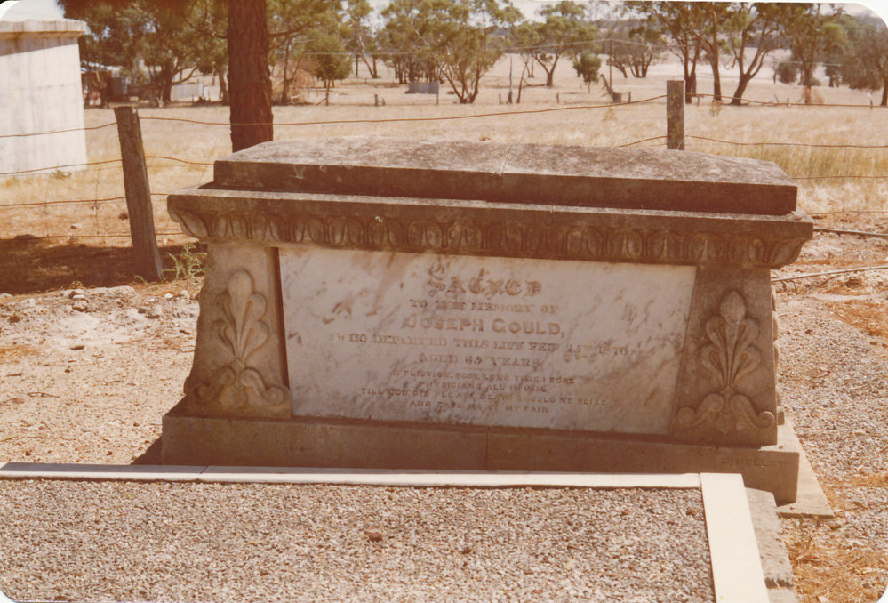 Joseph Gould grave, One Tree Hill Cemetery