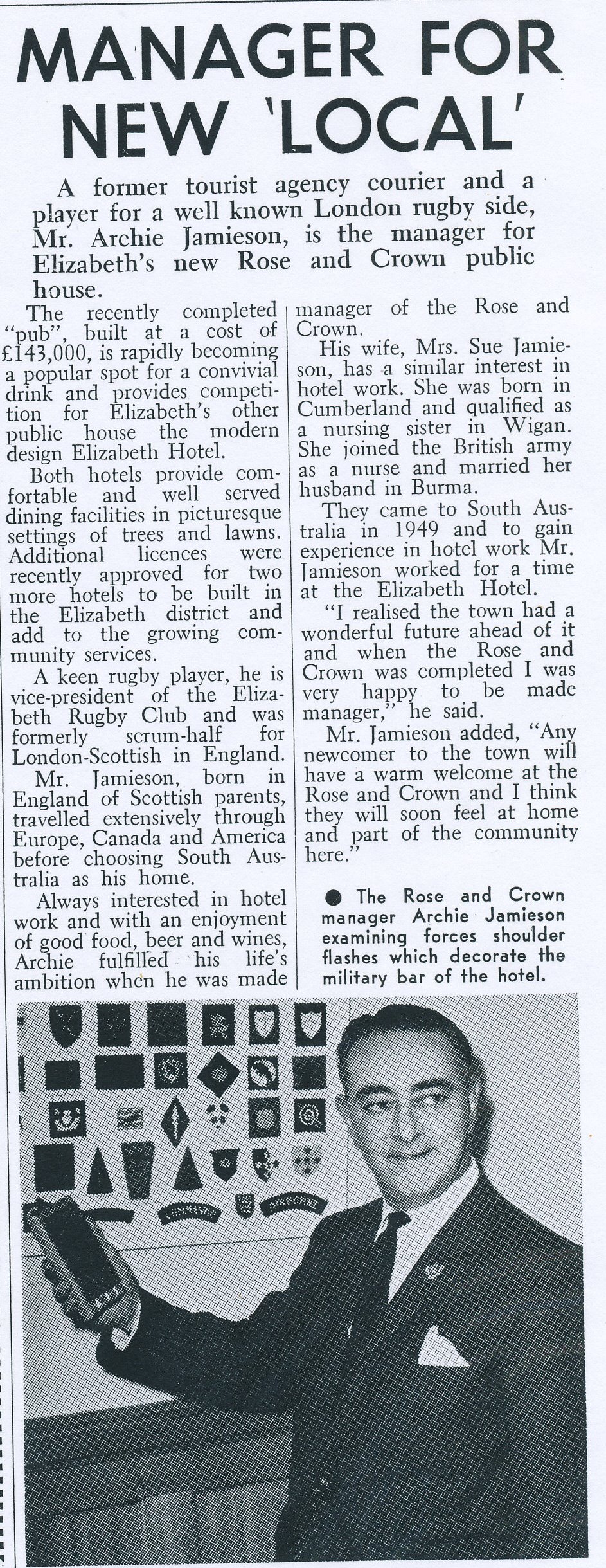 Manager for Rose &amp; Lion Hotel