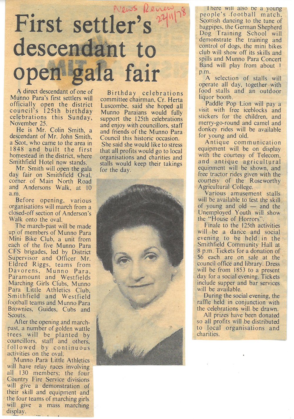 Opening of Munno Para Birthday Celebrations