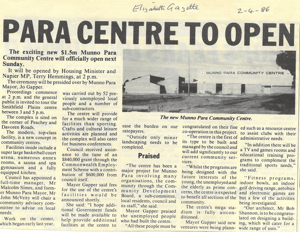 Munno Para Community Centre