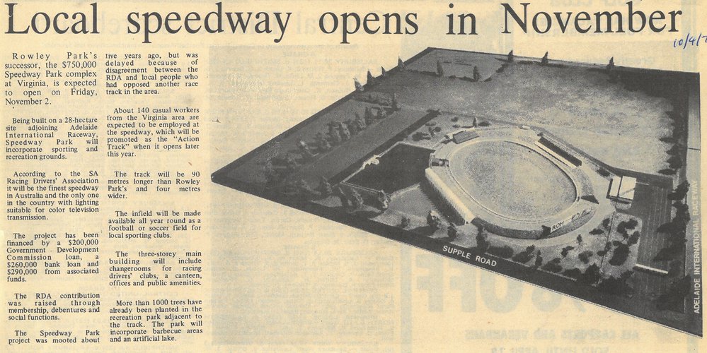 Adelaide International Raceway Opening