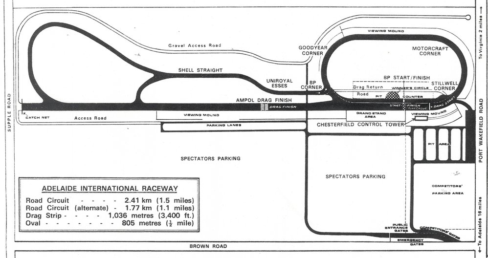 Adelaide International Raceway Map
