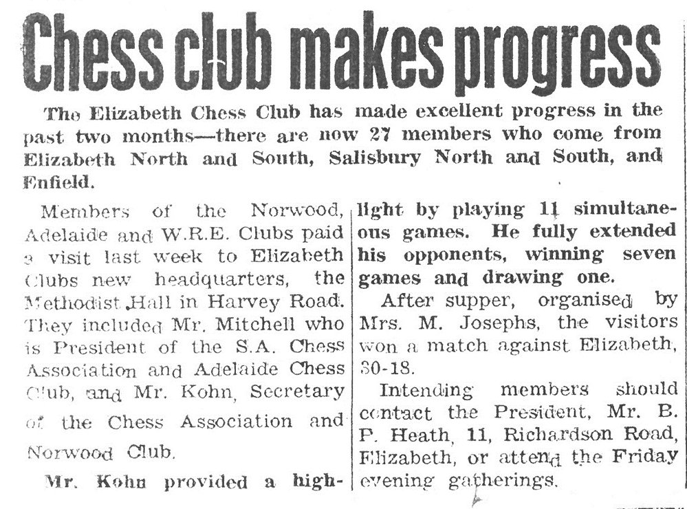 Elizabeth Chess Club