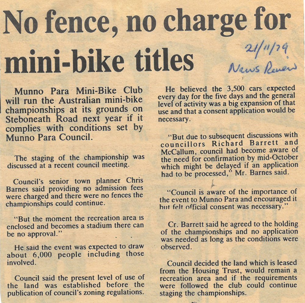 Munno Para Mini-Bike Club