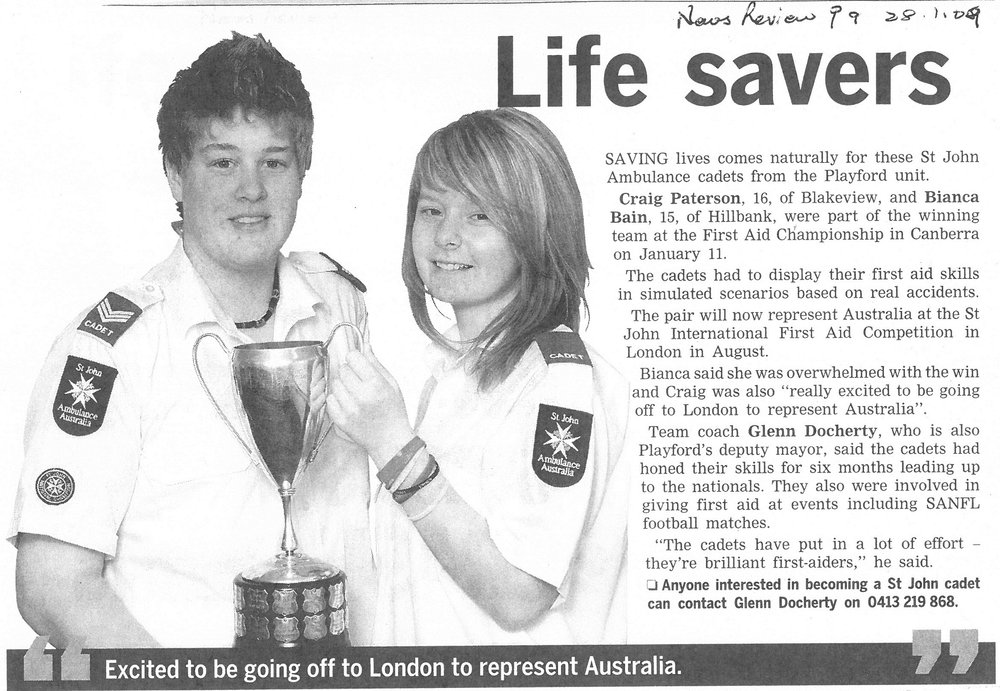 St John Ambulance Cadets