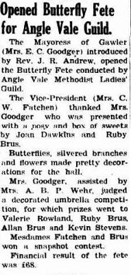 Butterfly Fete for Angle Vale, 1952