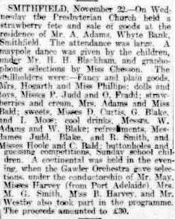 Strawberry fete at Whyte Bank, Smithfield 1907