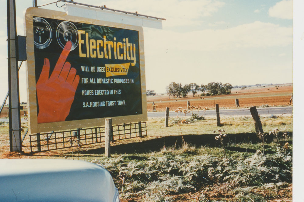 Electricity Sign at Elizabeth