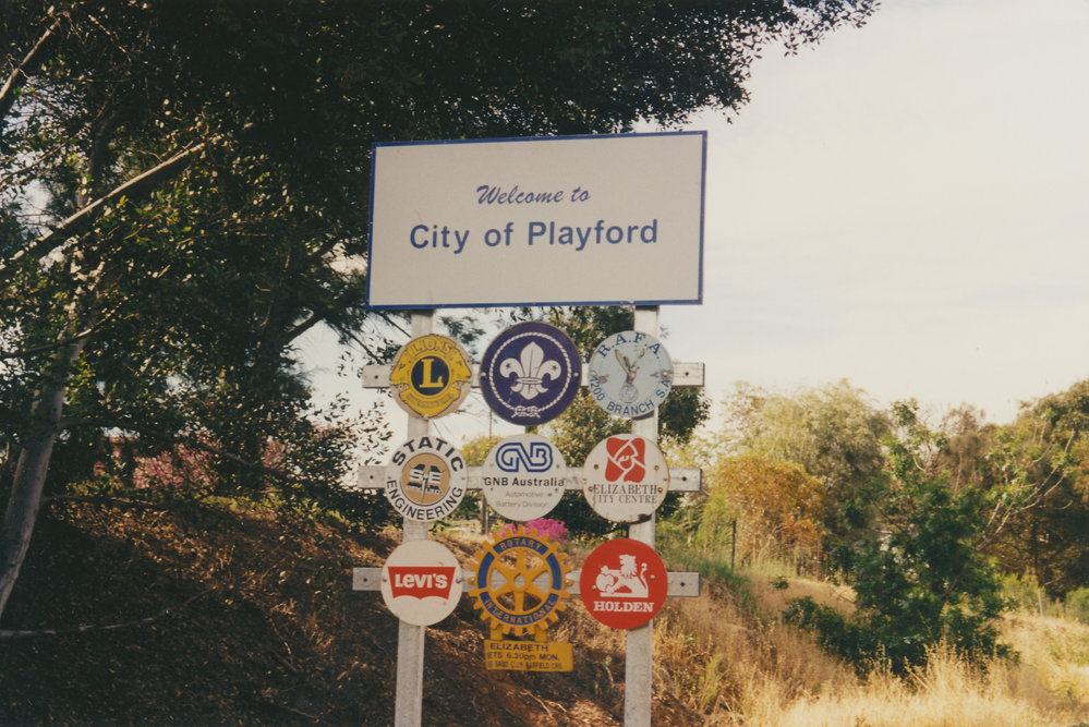 City of Playford Sign