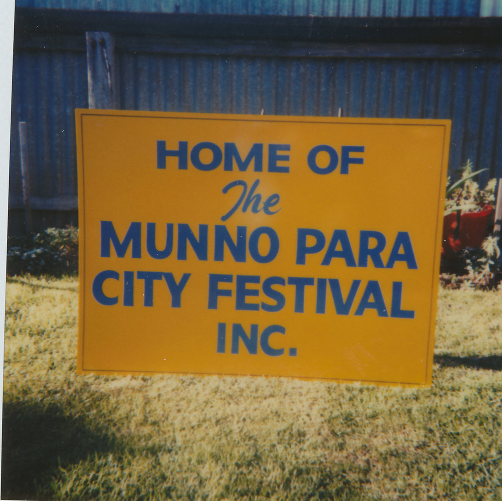 Munno Para City Festival Sign