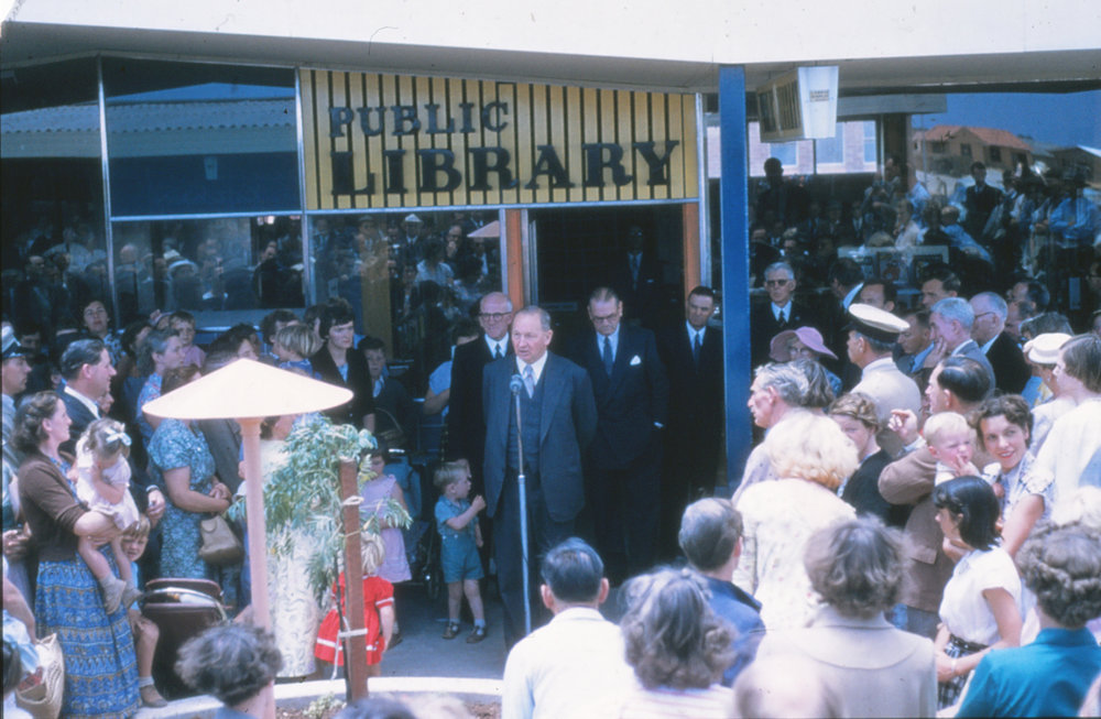 Opening of Elizabeth South Library, 1957