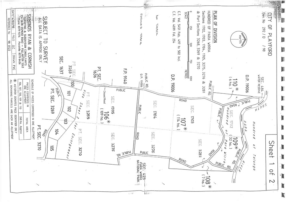 Occupation Surveys in Para Wirra