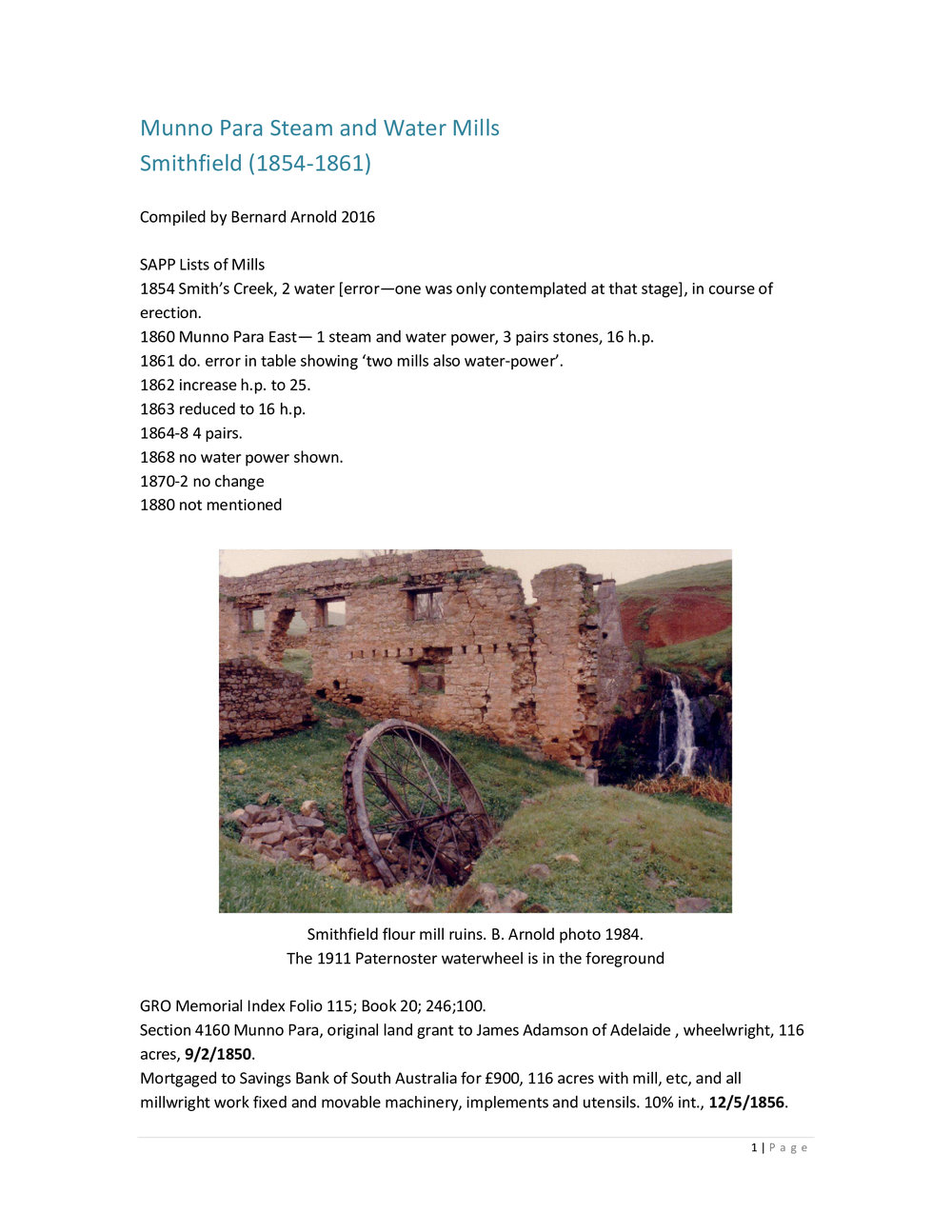 Adamson's Water Mill