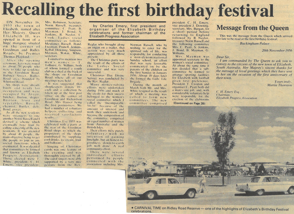 Elizabeth Birthday Celebrations