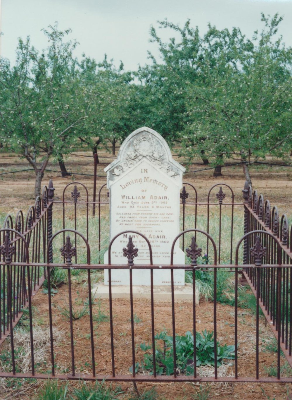 Zoar Cemetery: Adair