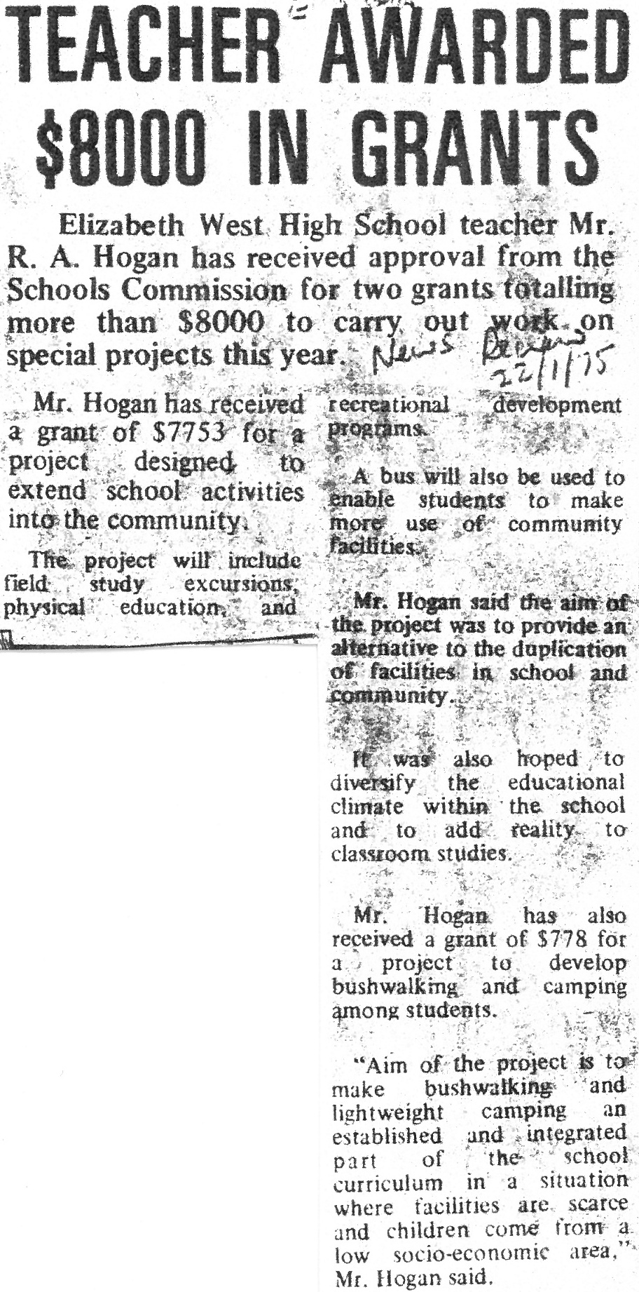 Elizabeth West High School 