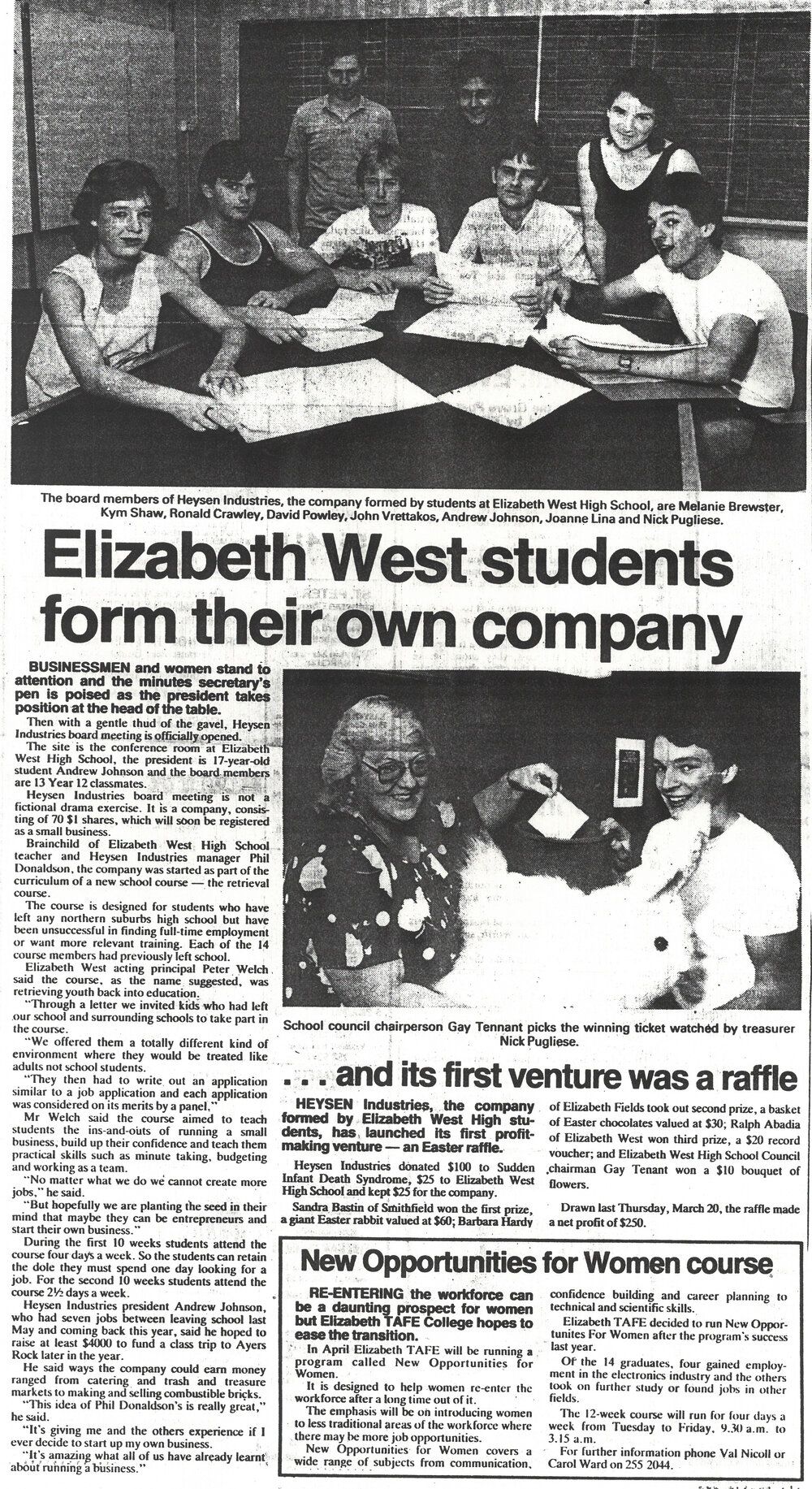 Elizabeth West High School 