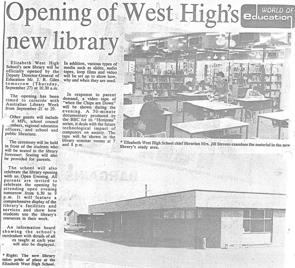 Elizabeth West High School 