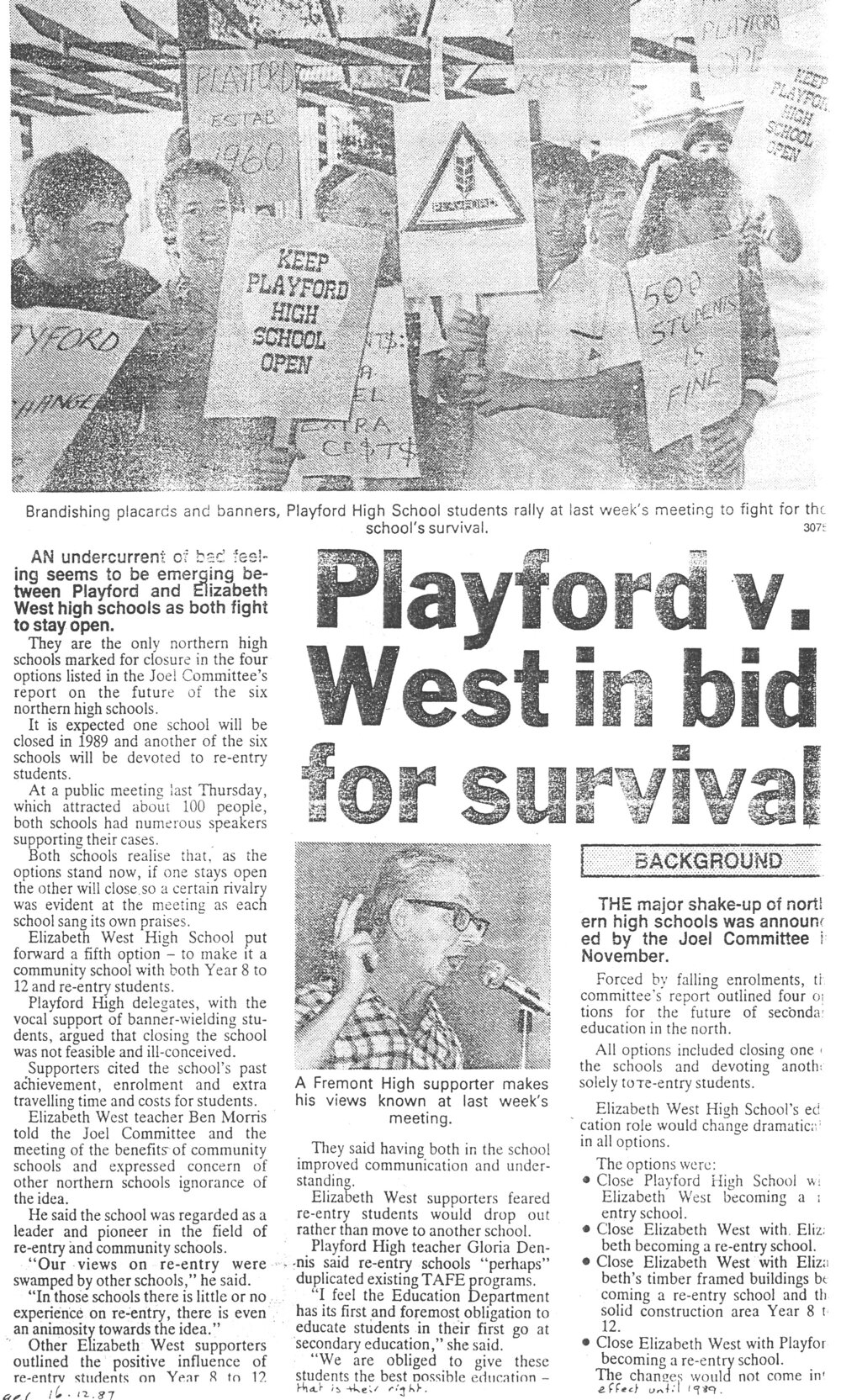 Elizabeth West High School 