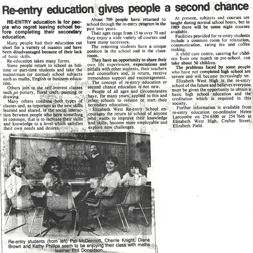 Elizabeth West High School 