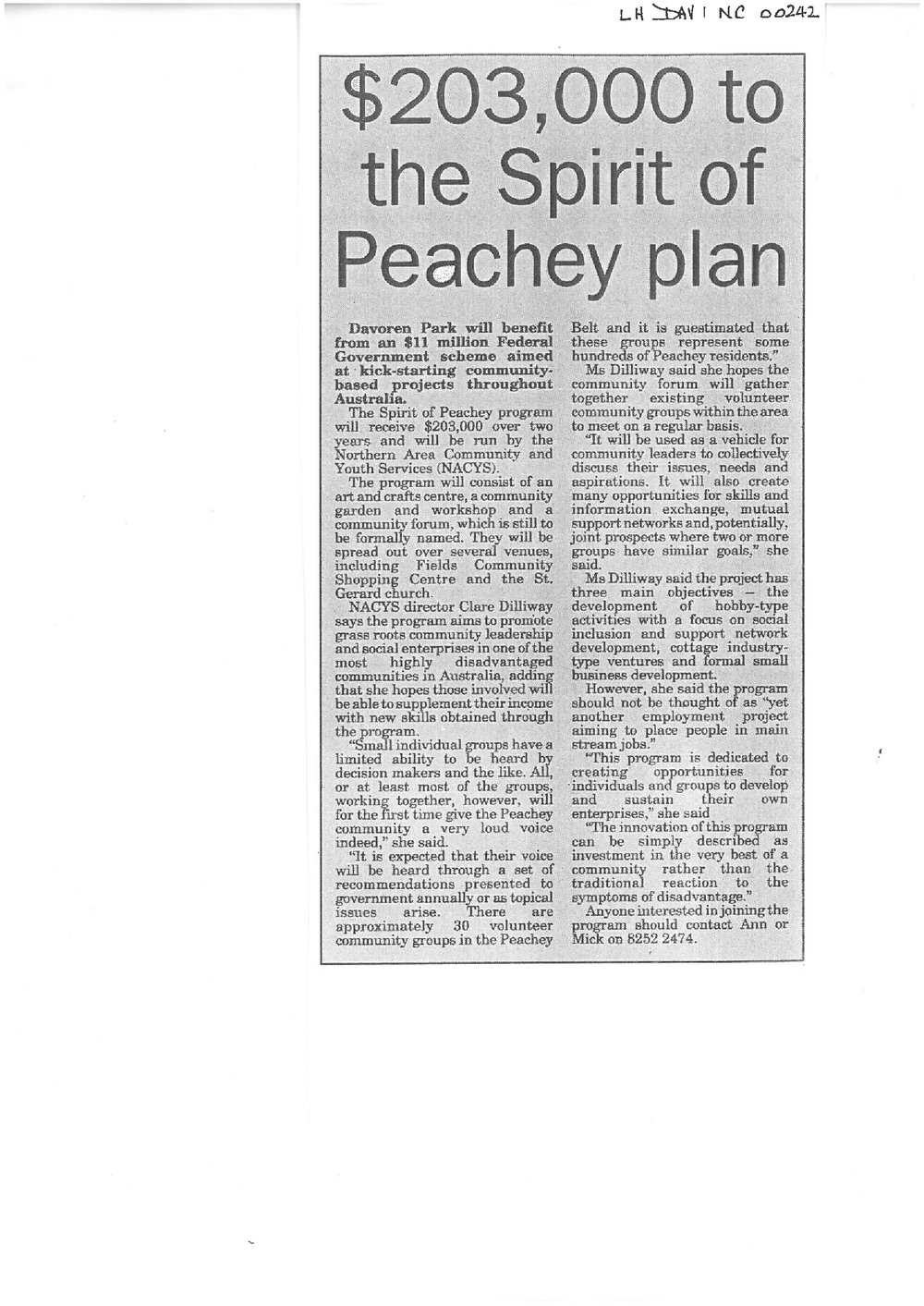 Life's Peachey for Village