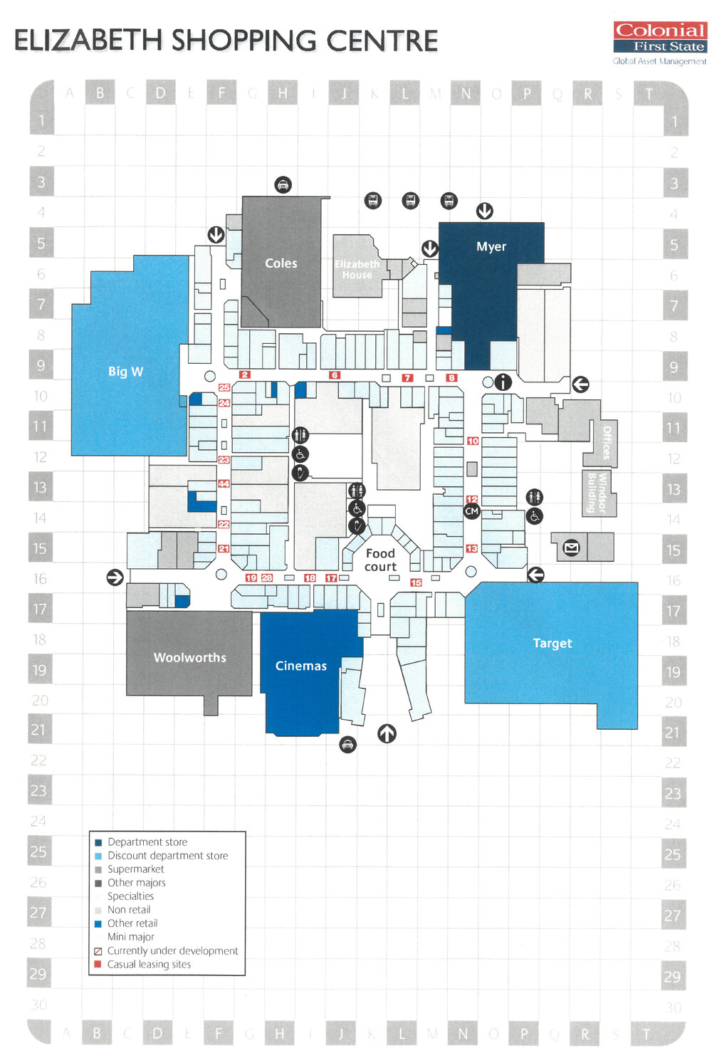Elizabeth Shopping Centre Plan