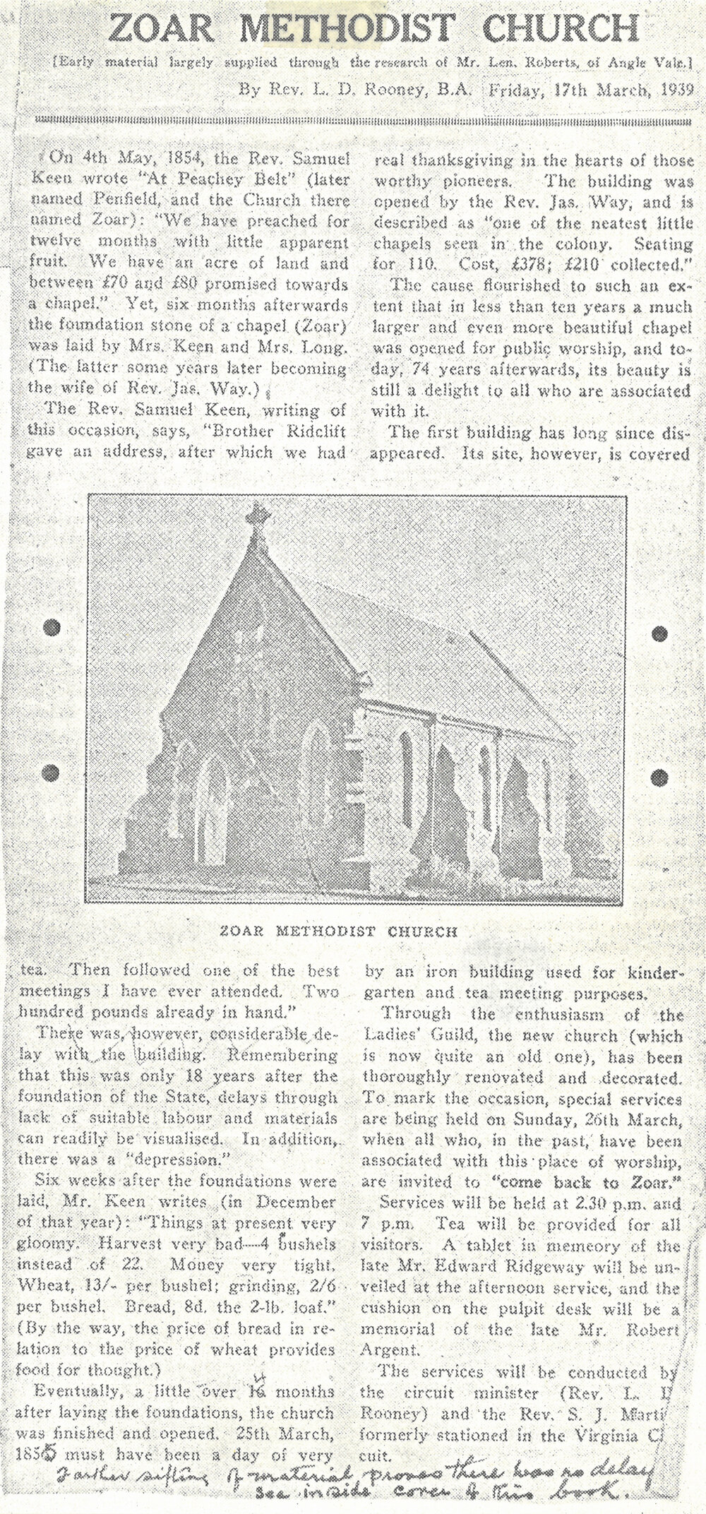 Zoar Methodist Church