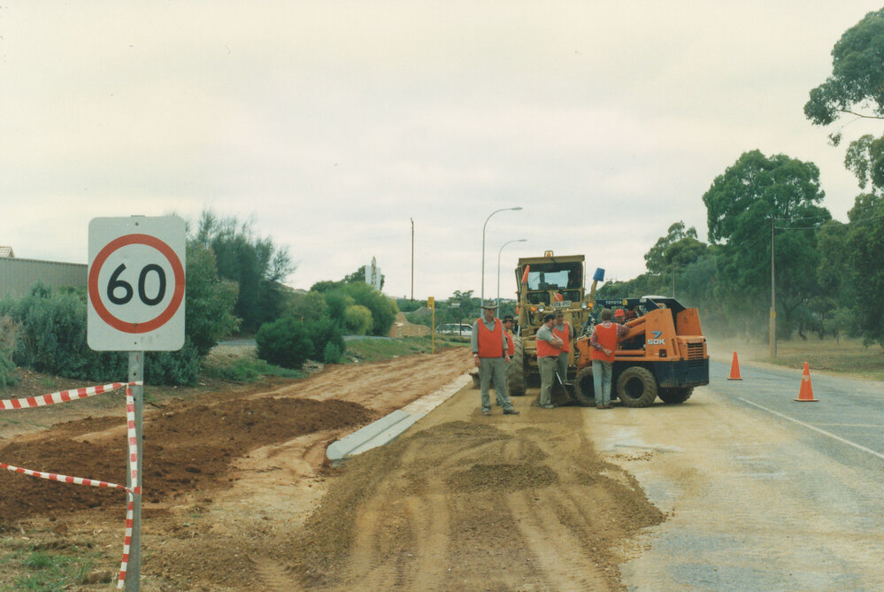 Council Workers Widening Road