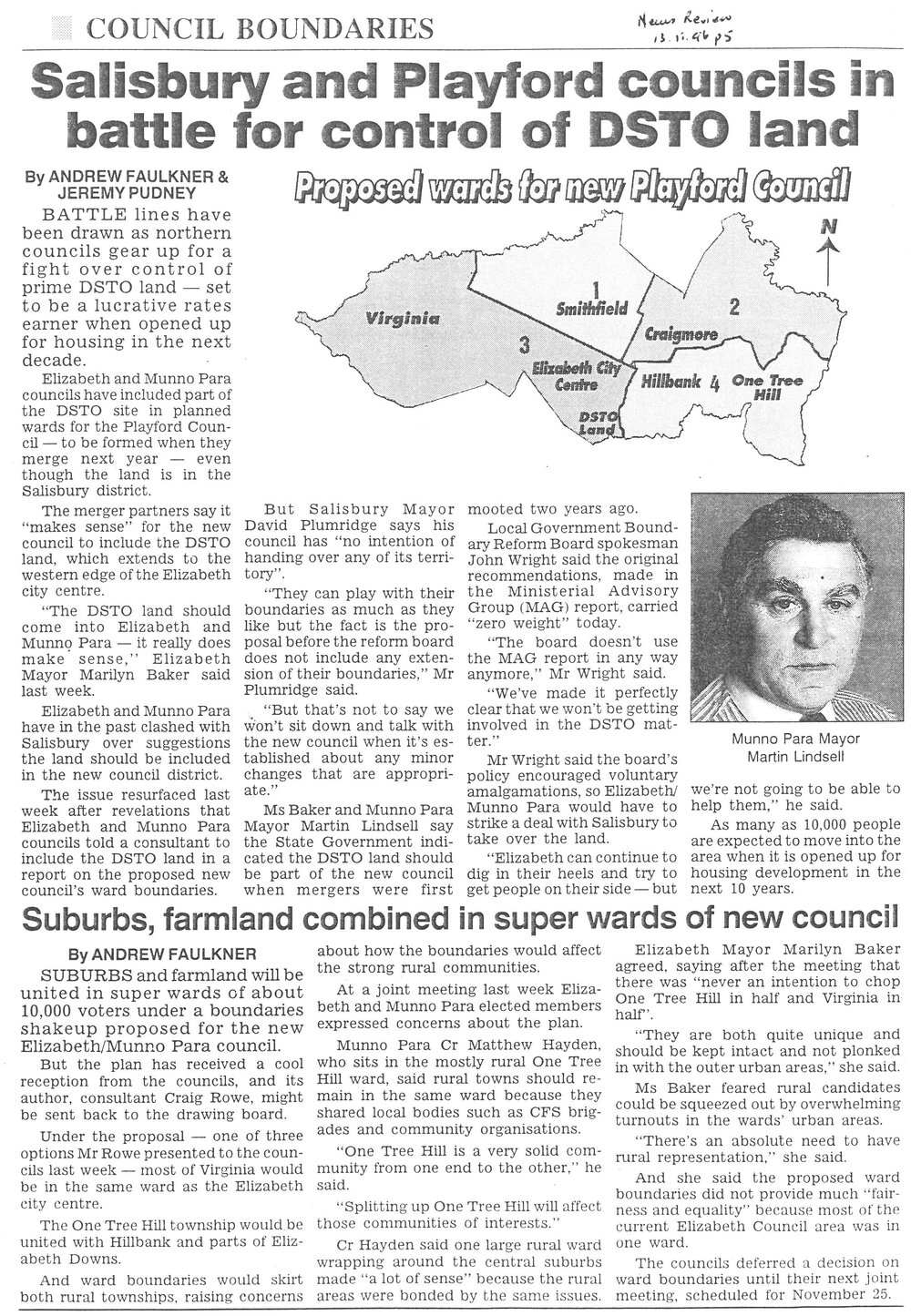 Fight over DSTO Land