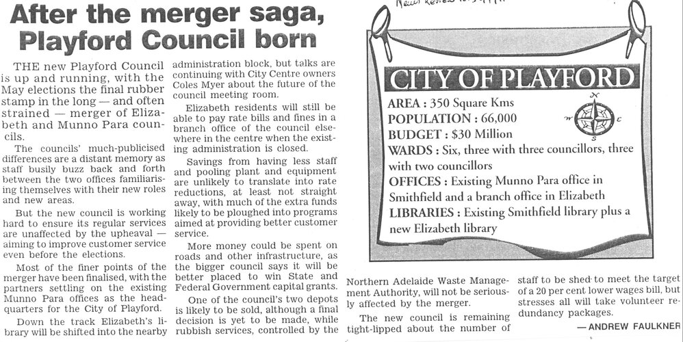 The New Playford Council