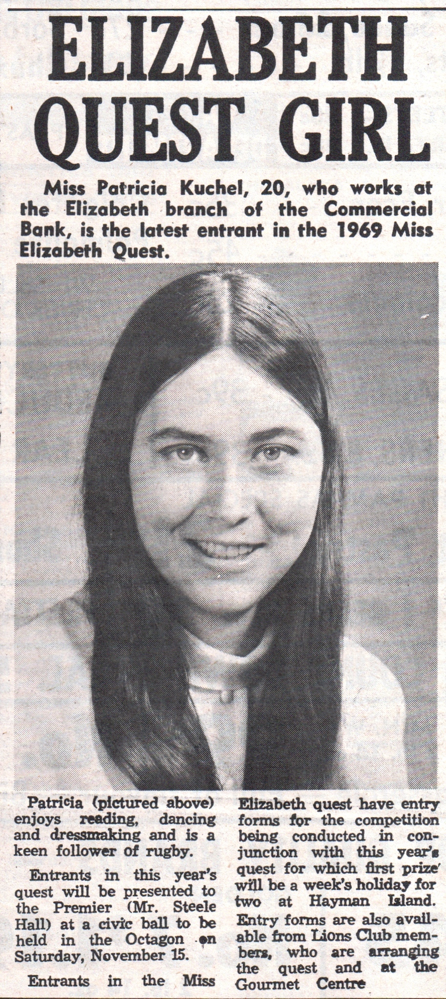 Miss Elizabeth quest