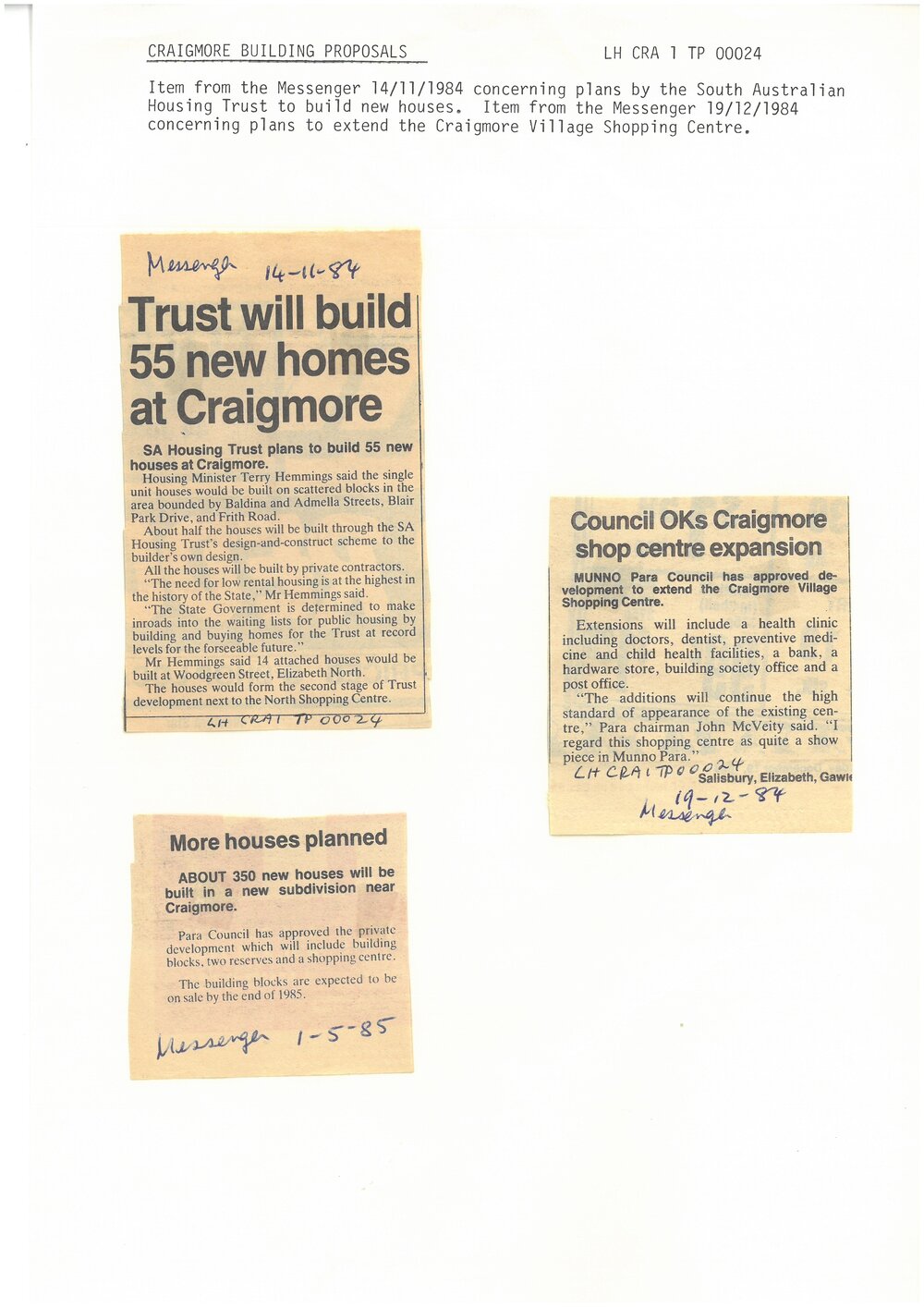 Craigmore Development