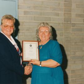 City of Elizabeth Senior Citizen of the Year, 1996